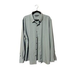 PJ Paul Jones Button Front Shirt Size 2XL Blue